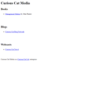 Tablet Screenshot of curious-cat-media.com